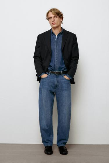 Zara Barrel fit jeans - Blue - Image 0