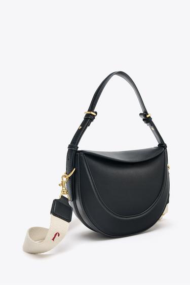 FLAP CROSSBODY BAG - Black by Zara - Image 4