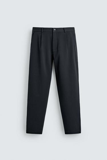 PANTALÓN STRAIGHT FIT CONFORT - Marino de Zara