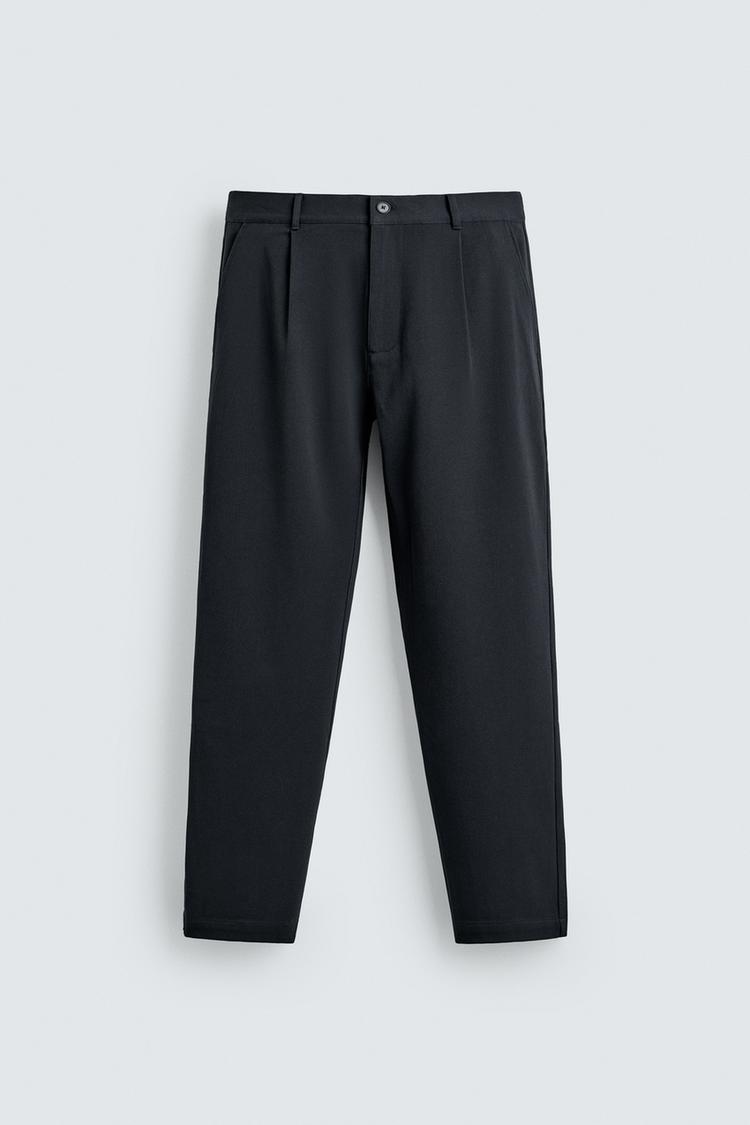 ZARA COMFORT STRAIGHT-LEG TROUSERS