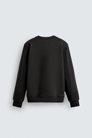 HEAVYWEIGHT CREW NECK SWEATSHIRT - Black by Zara - Image 6