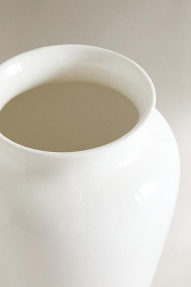 VASE DÉCORATIF HAUT EN CÉRAMIQUE - Blanc de Zara - Image 2