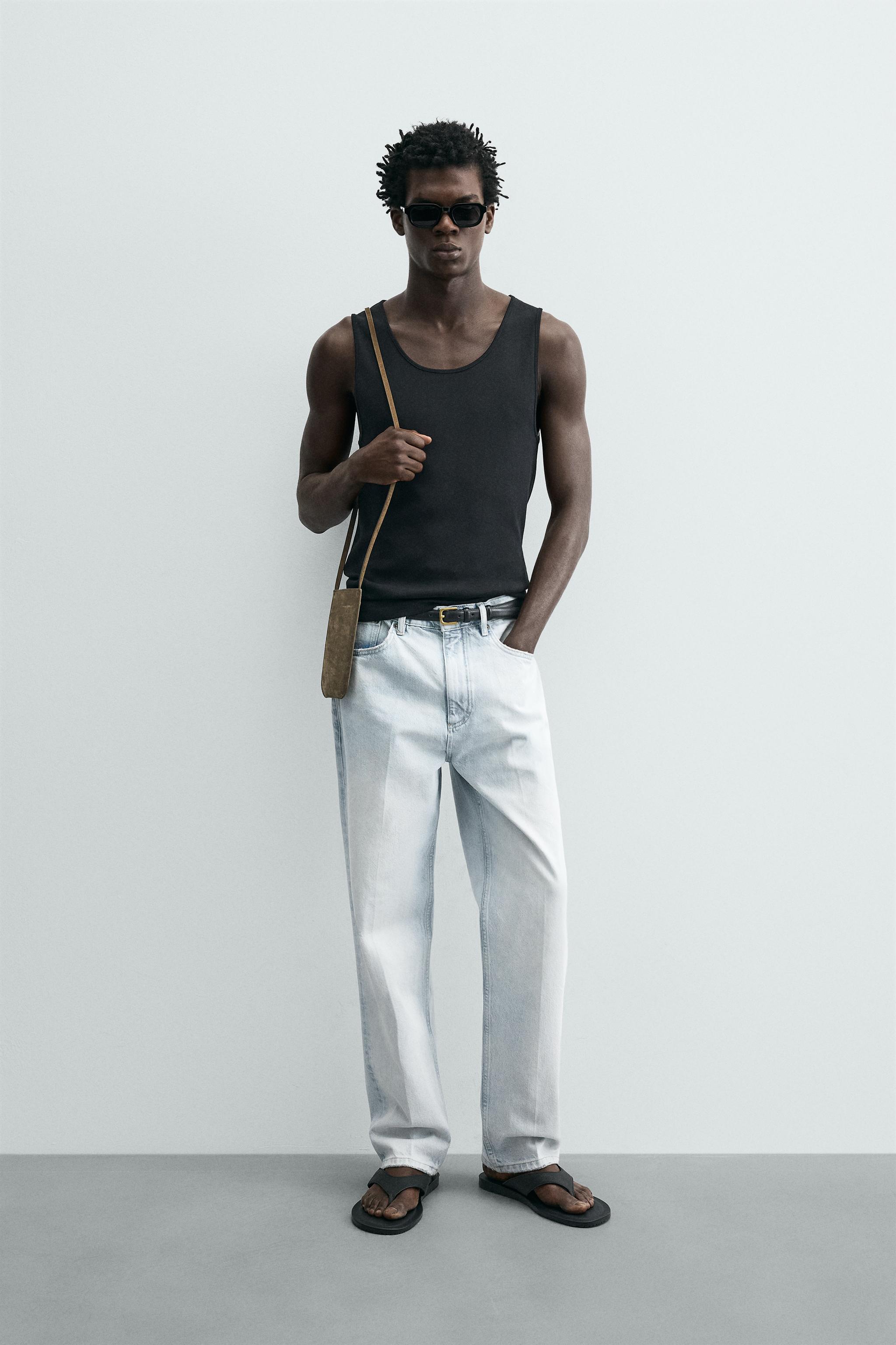 RIBBED TANK TOP - White | ZARA India