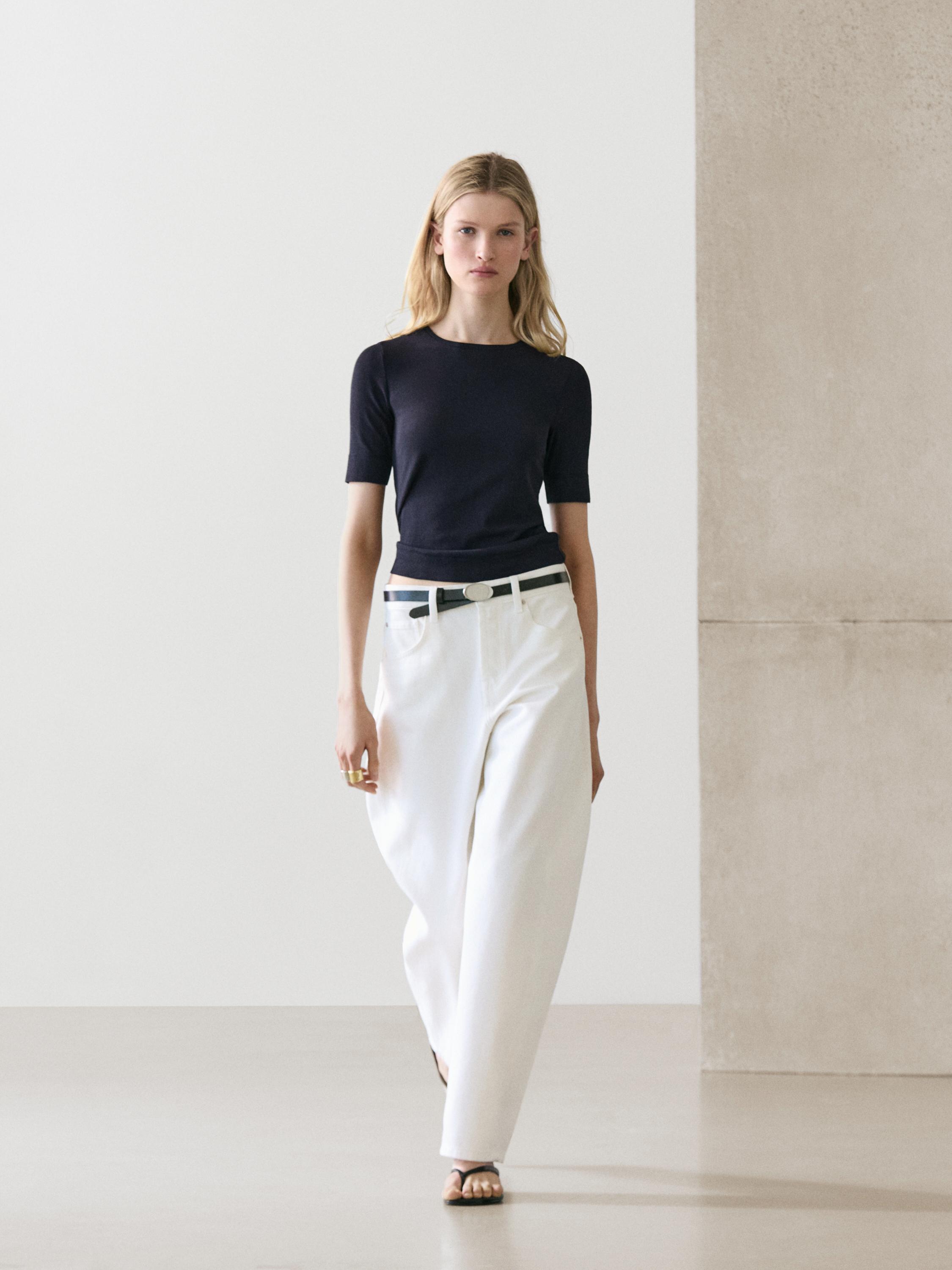 T-shirt en coton mélangé