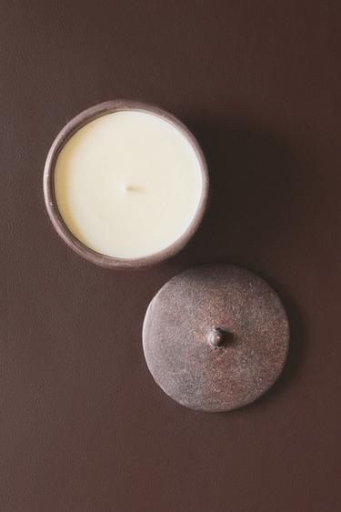(220 G) BOUGIE PARFUMÉE LEATHER AMBER - Noir de Zara - Image 5