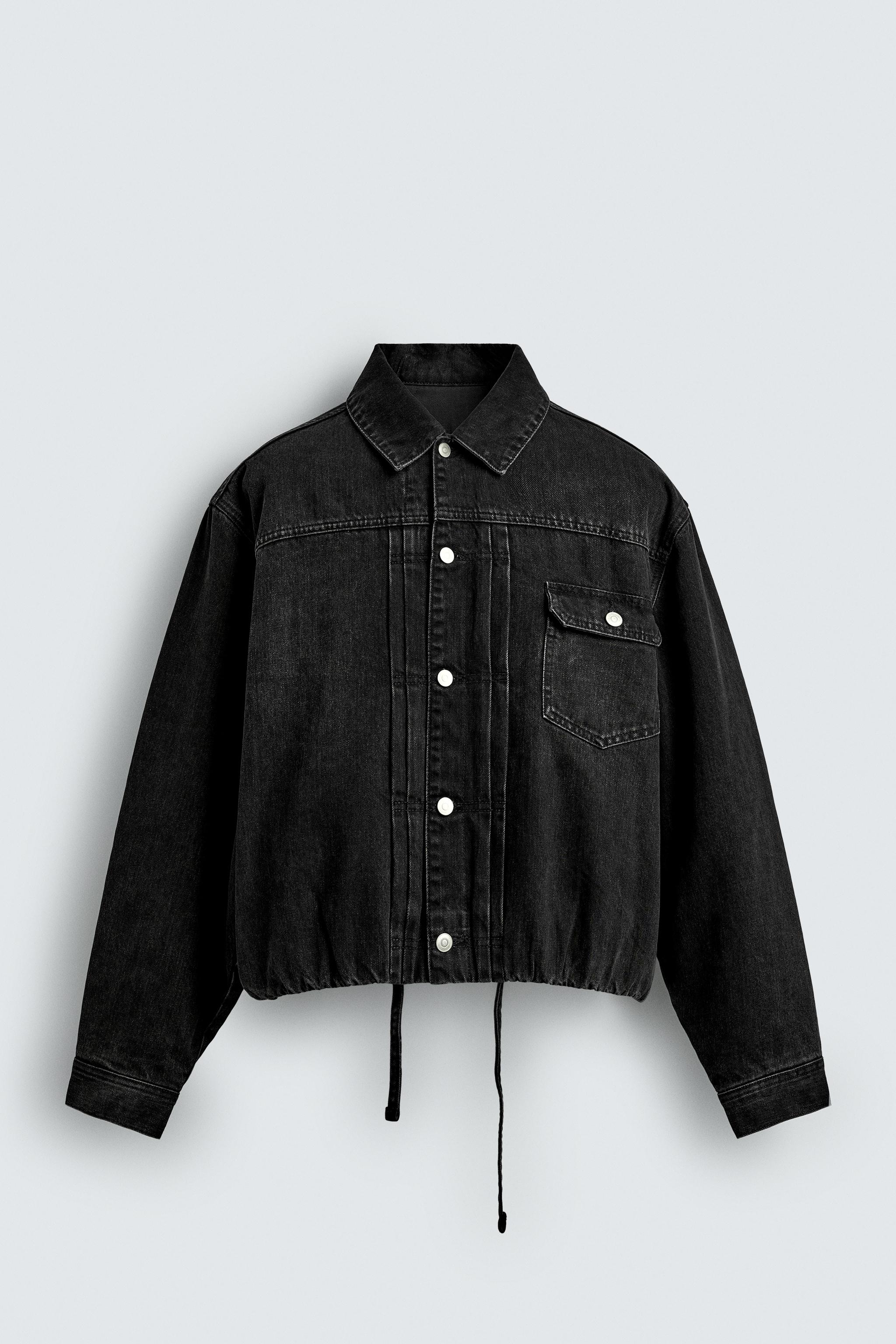 ジャケット・アウター ZARA effected black denim setup ZARA effected black denim setup