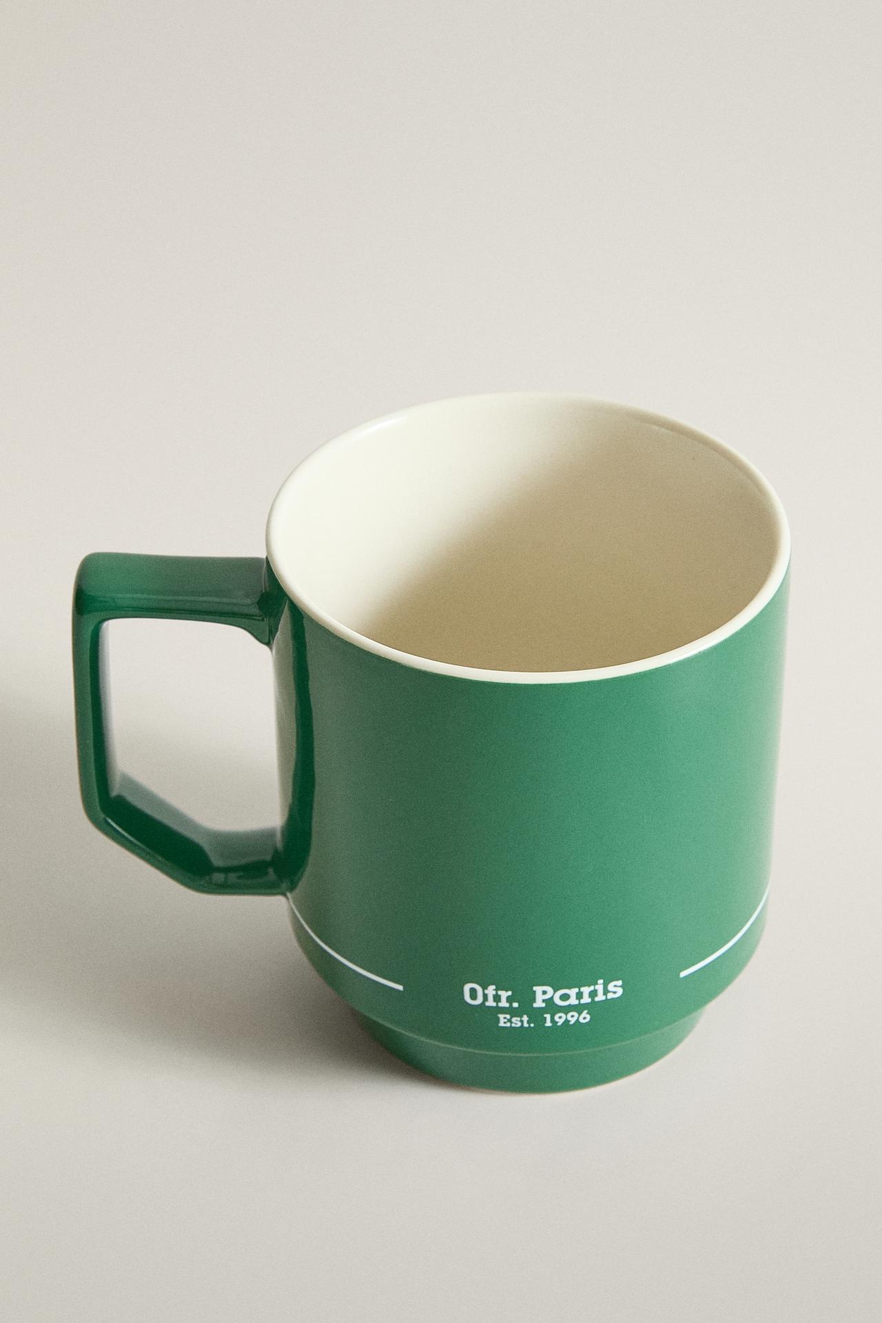 STONEWARE MUG | 0FR. PARIS — Green