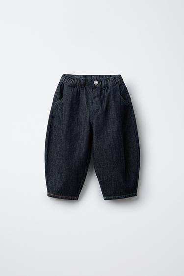 BALLOON DENIM TROUSERS - Blue / Indigo by Zara