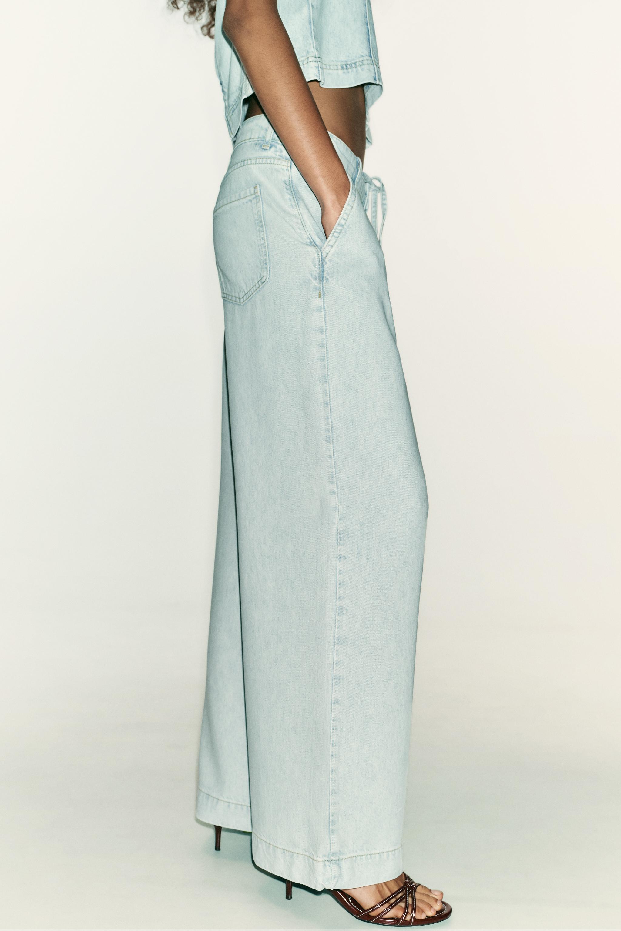ブルさん専用 Z1975 センタープレス ベルト付きデニムパンツ - ブルー | ZARA