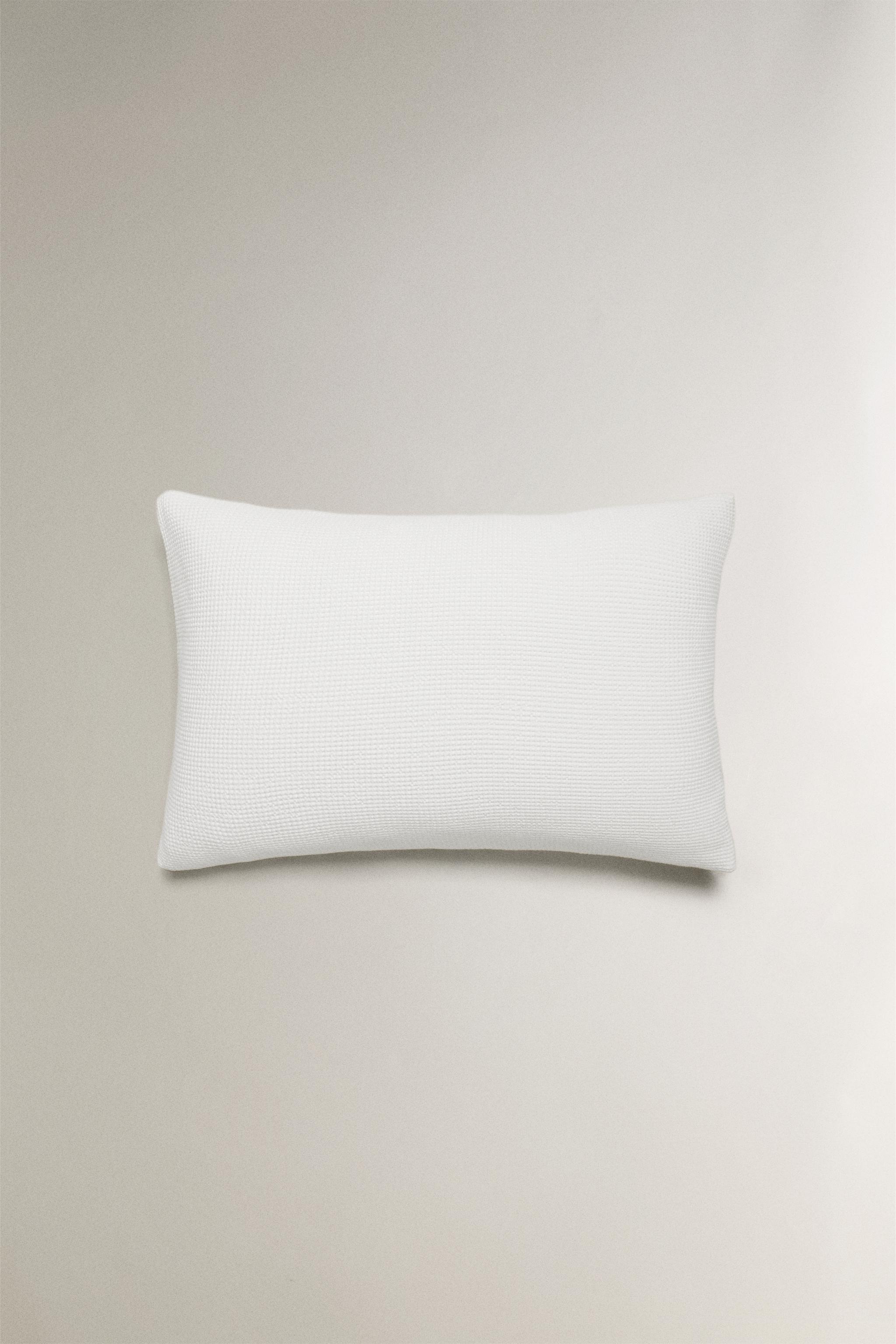 TAIE D’OREILLER COTON MINI-GAUFRÉ