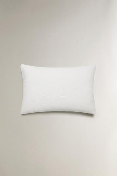 TAIE D’OREILLER COTON MINI-GAUFRÉ - Blanc de Zara - Image 3