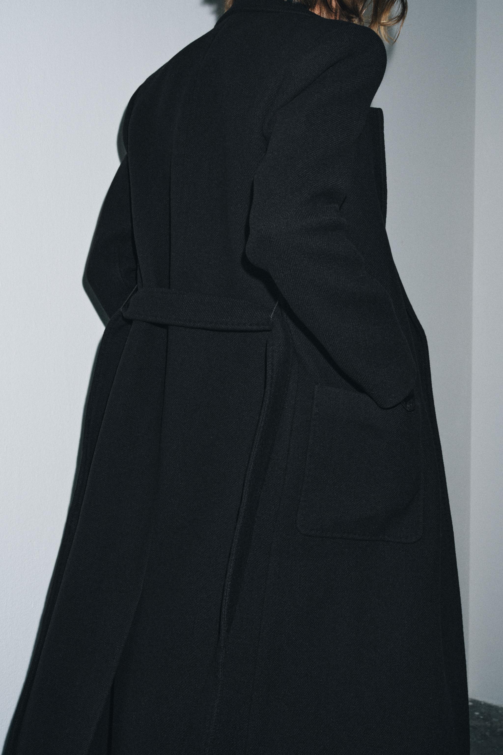 Zara origins ウールカシミヤブレンドコート　ブラック Zara origins ウールカシミヤブレンドコート ブラック ウール