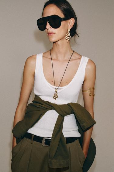 COLLIER CORDON SERPENT - Doré de Zara - Image 1