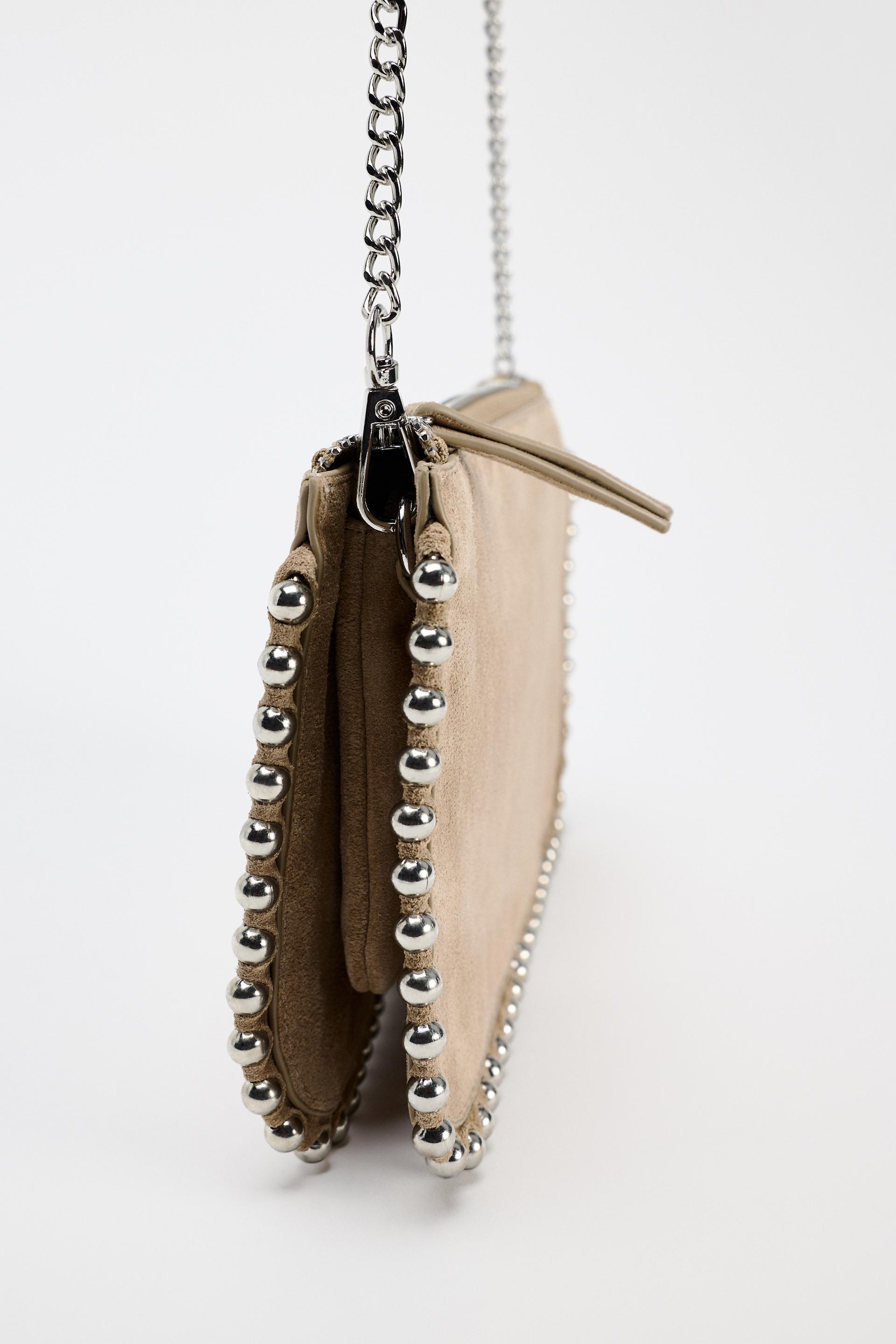 Tas met studs zara outlet