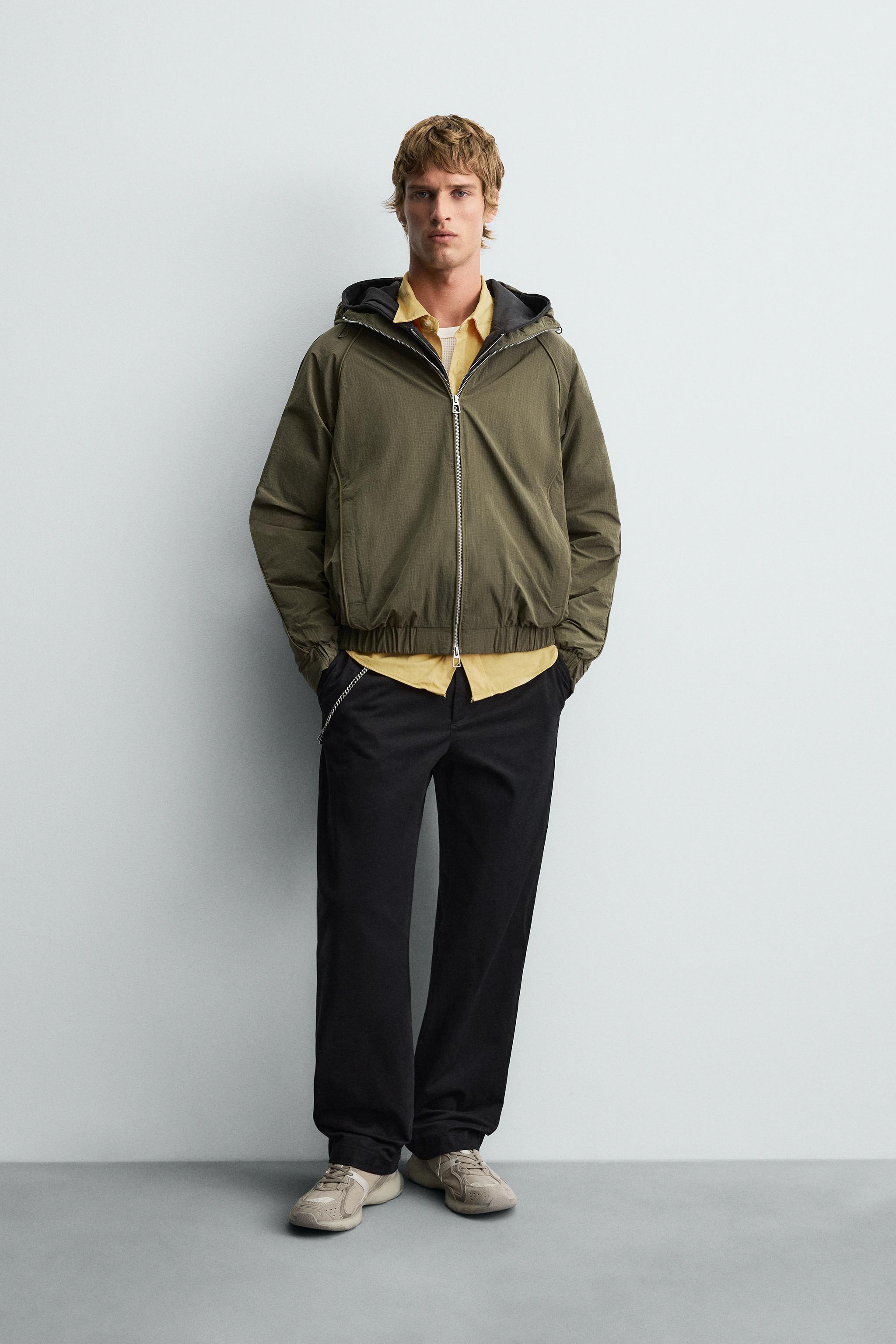 ZARA バロック柄 MA-1 ジャケット 黒 メンズ　S ザラ　チェーン柄 ボンバー ジャケット - メンズ | ZARA 日本