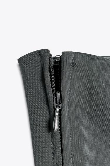 ZIP-UP BANDEAU TOP - Grey by Zara - Image 6