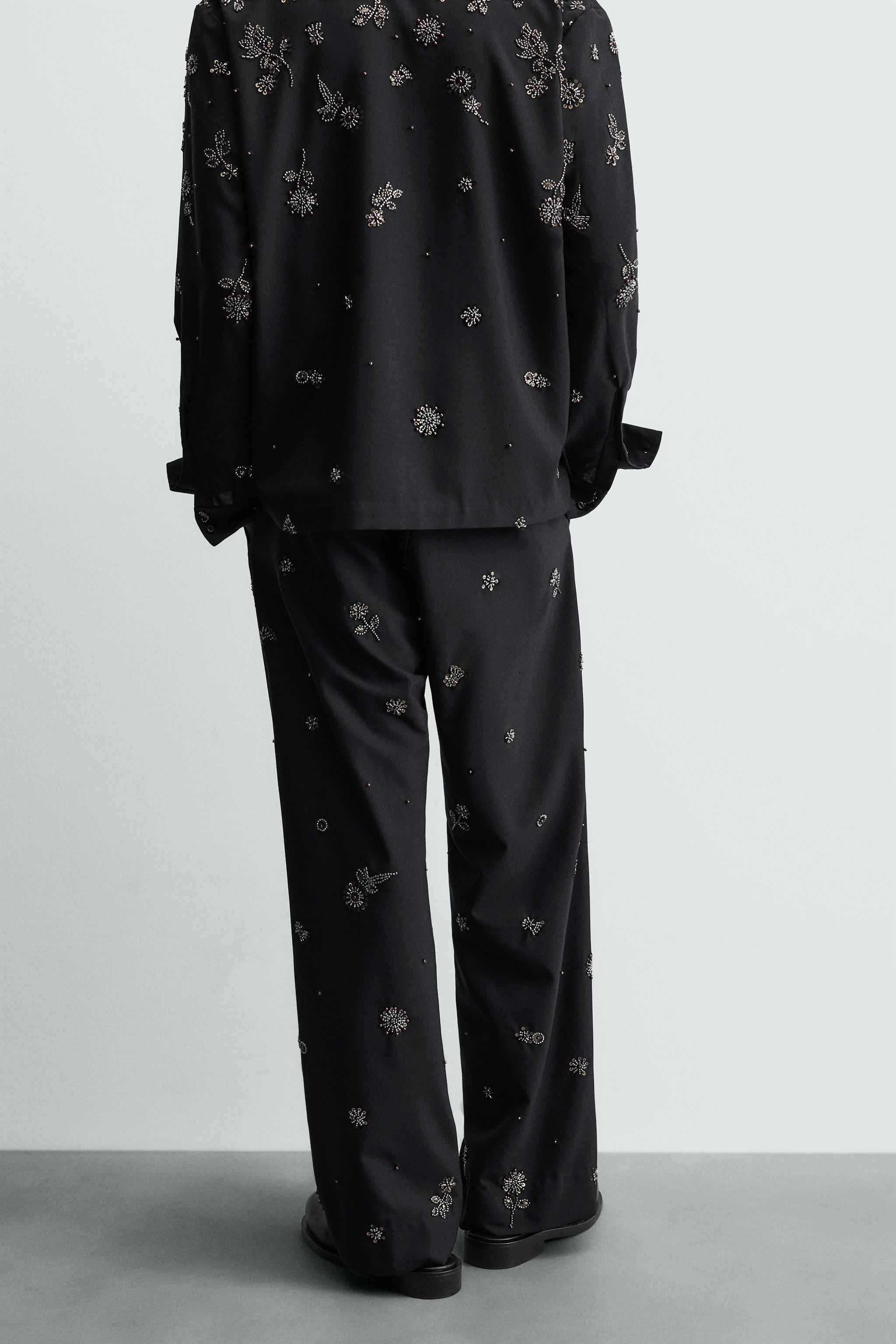 RELAXED FIT SEQUIN PANTS LIMITED EDITION