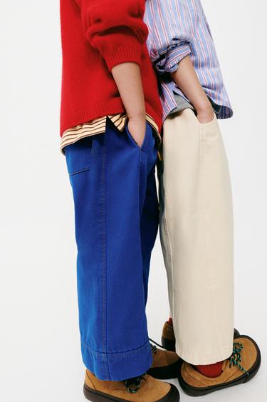 ZARA TIMELESS - PANTALONI A PALLONCINO CON COULISSE A CONTRASTO - Beige chiaro di Zara