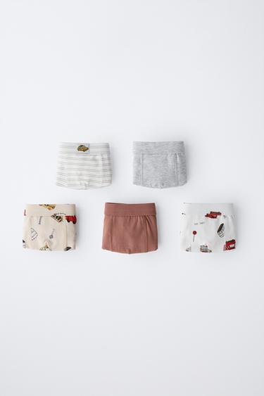 3-6 YEARS/ FIVE-PACK OF CAR PRINT BOXERS - Multicoloured by Zara - Image 0