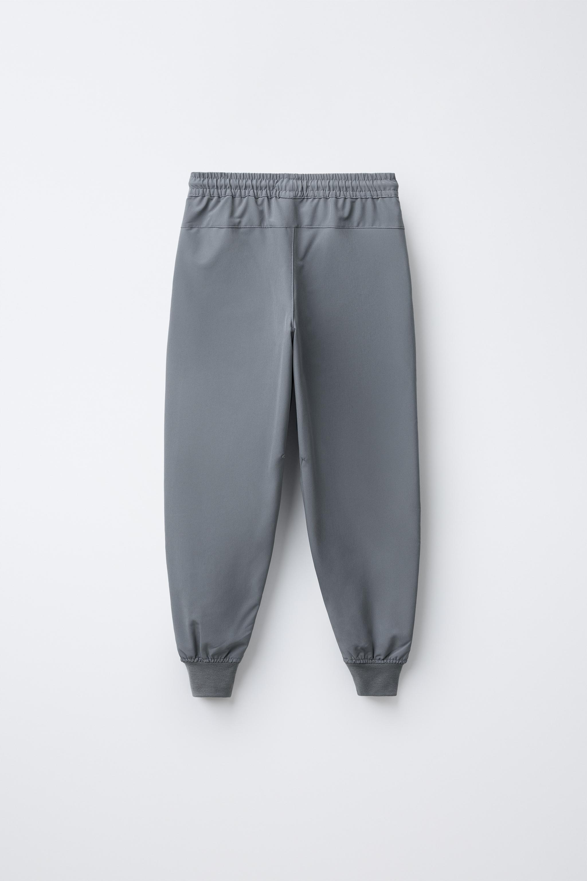 PANTALON DE JOGGING SPORT TECHNIQUE Gris clair ZARA France