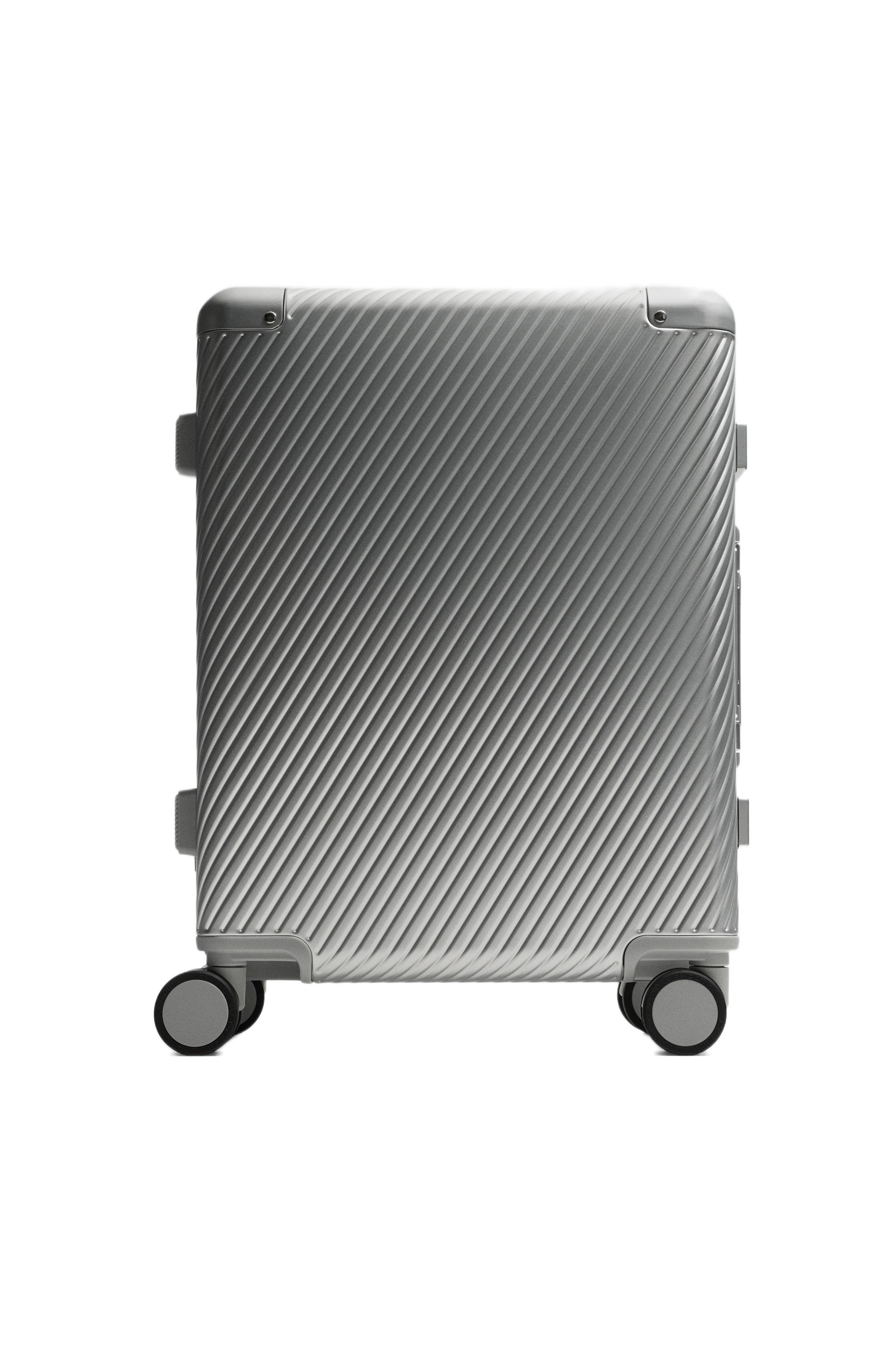 ALUMINUM CARRY-ON SUITCASE - Silver | ZARA United States