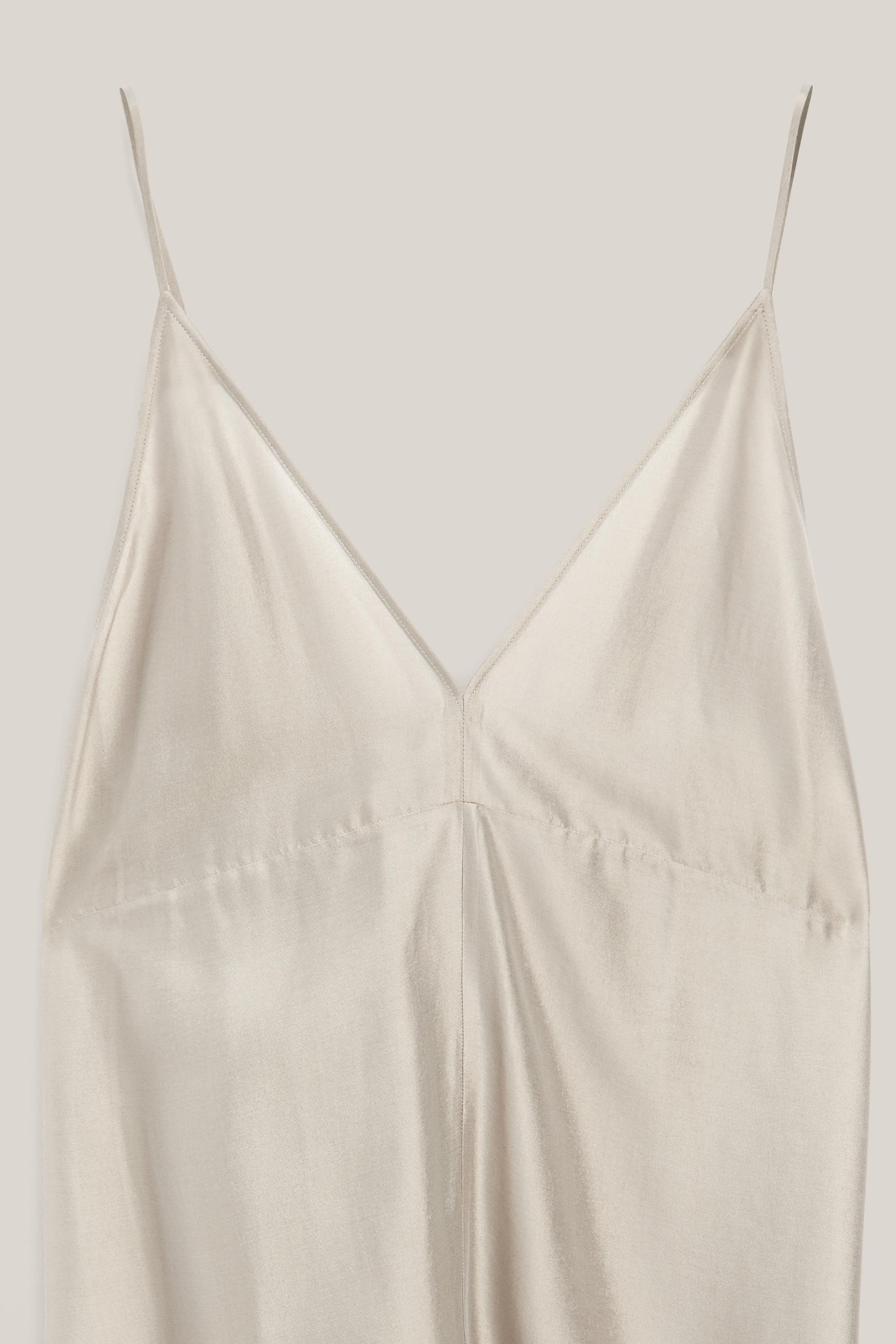 Midi slip dress with V-neckline - LIMITED EDITION