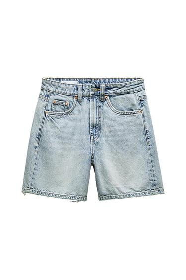 TRF MID-RISE DENIM SHORTS