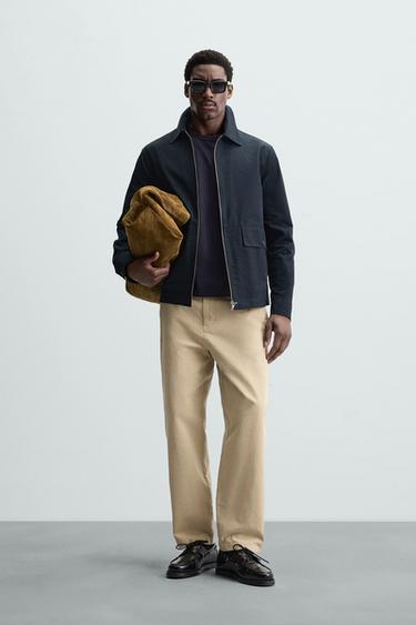 PANTALÓN ESTRUCTURA LAVADA - Arena de Zara - Imagen 0