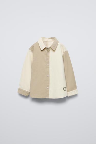 CAMISA DE SARJA - Cru / Bege da Zara - Imagem 0