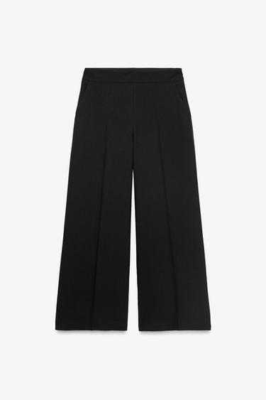 PANTALÓN CULOTTE - Negro de Zara