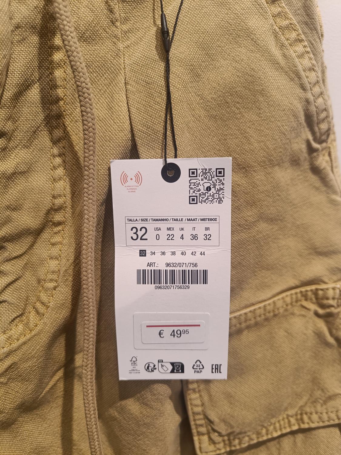 ZW COLLECTION LOOSE FIT CARGO TROUSERS - Image 2