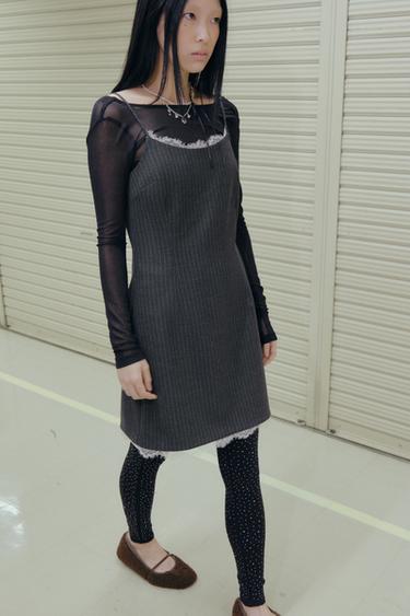 DOUBLE FAUX PEARL AND CHARM NECKLACE - Silver by Zara