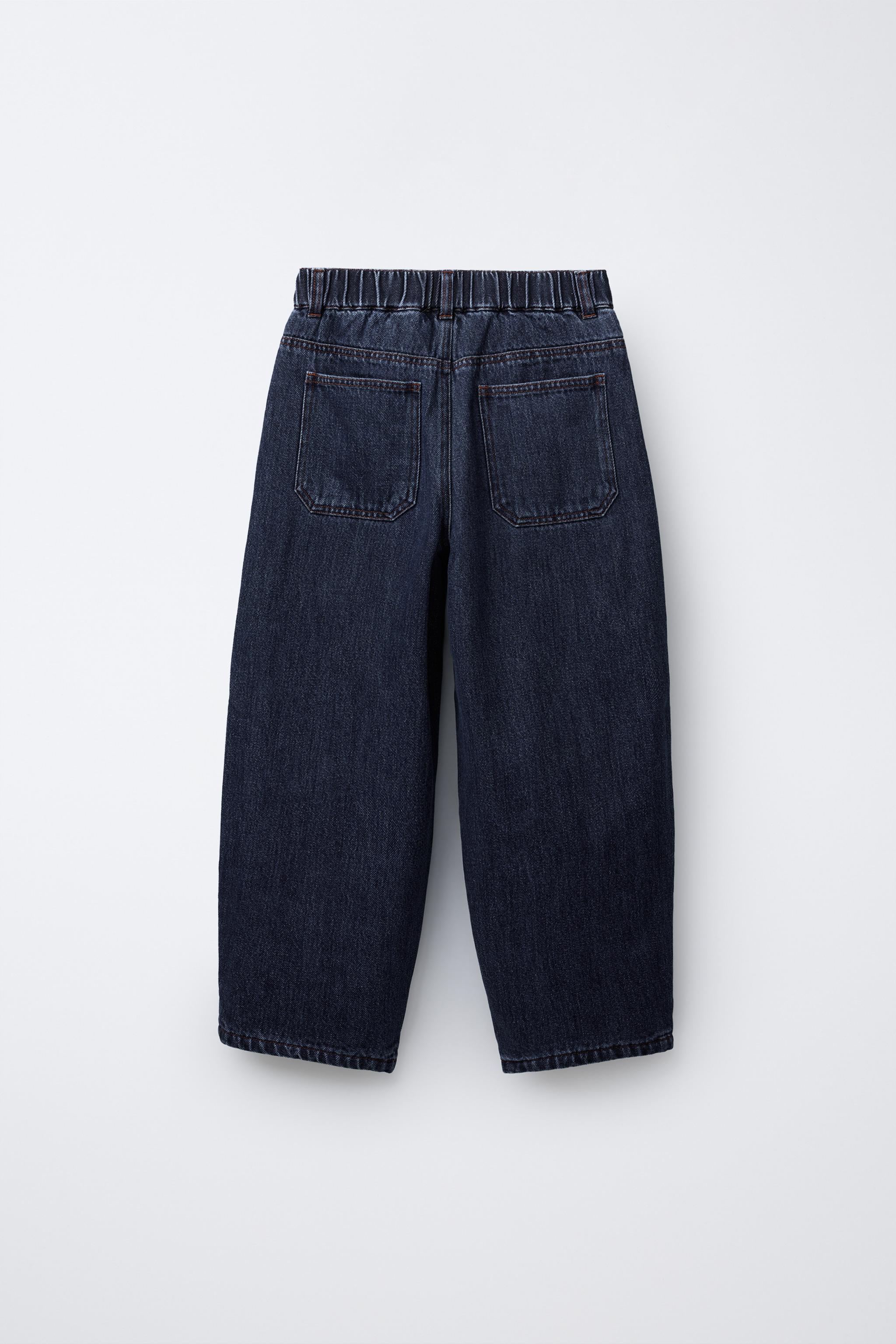 FLEECE-LINED BALLOON JEANS