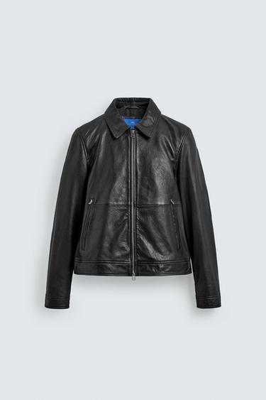 BLUSÃO DE PELE AARON LEVINE X ZARA - Preto da Zara