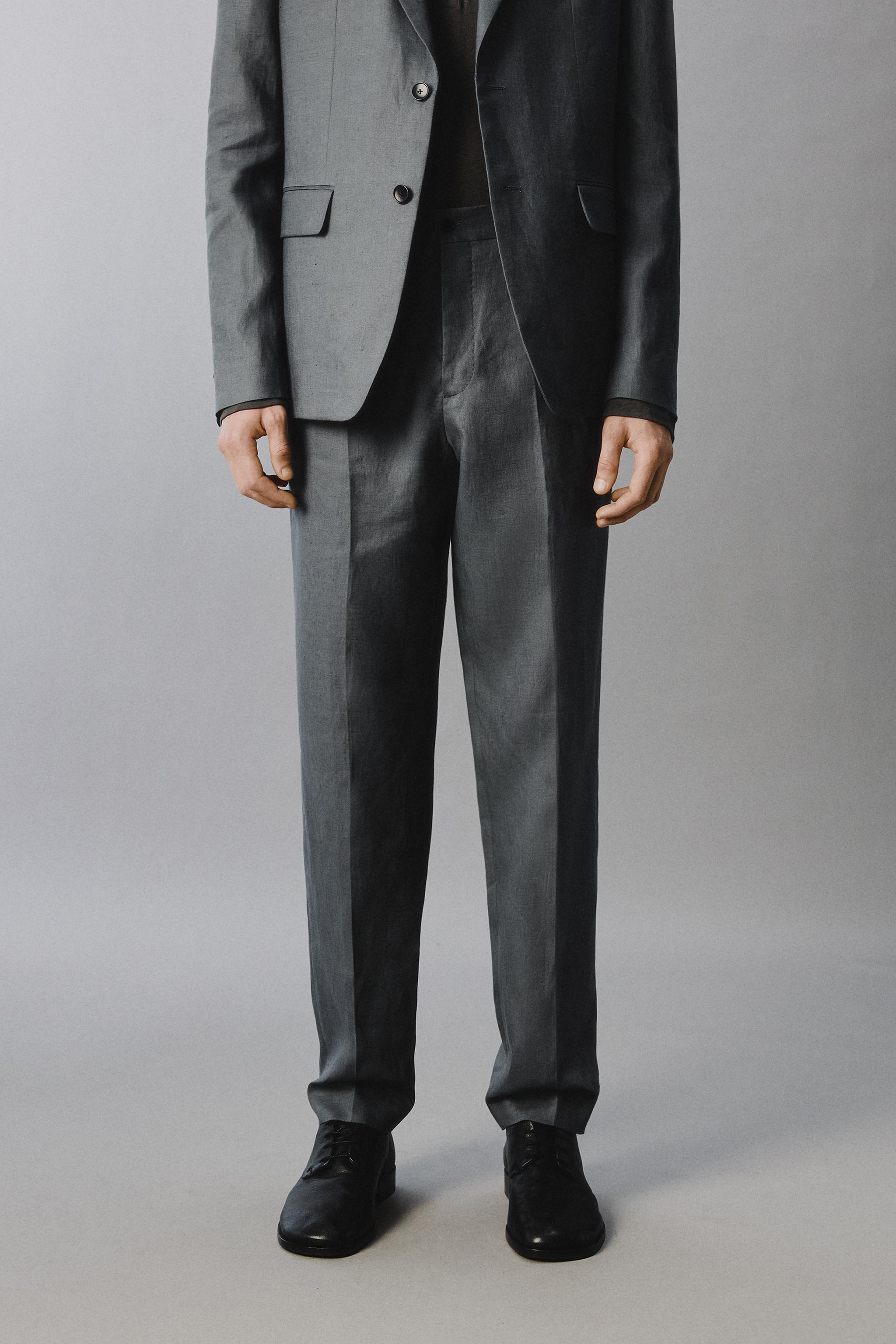 100% LINEN SUIT PANTS