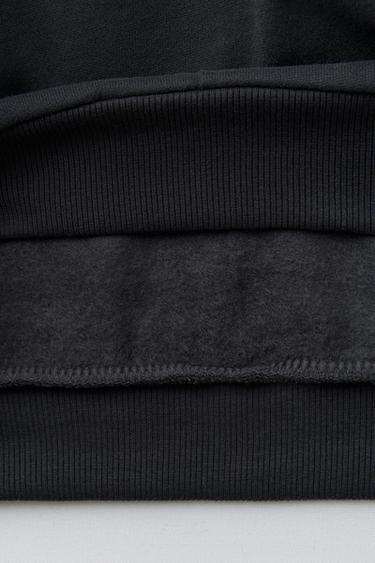 SWEAT À CAPUCHE AVEC INSCRIPTIONS - Gris anthracite de Zara - Image 3