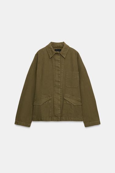 ZW COLLECTION POCKET JACKET - Khaki by Zara - Image 2