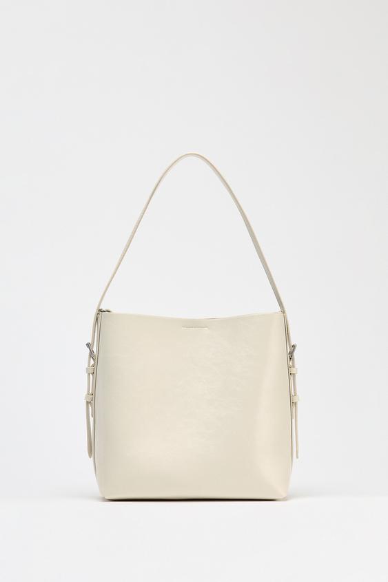 Mini Sac Seau Zara Avec Détails Métalliques - Couleur Mauve - Neuf Avec Étiquettes