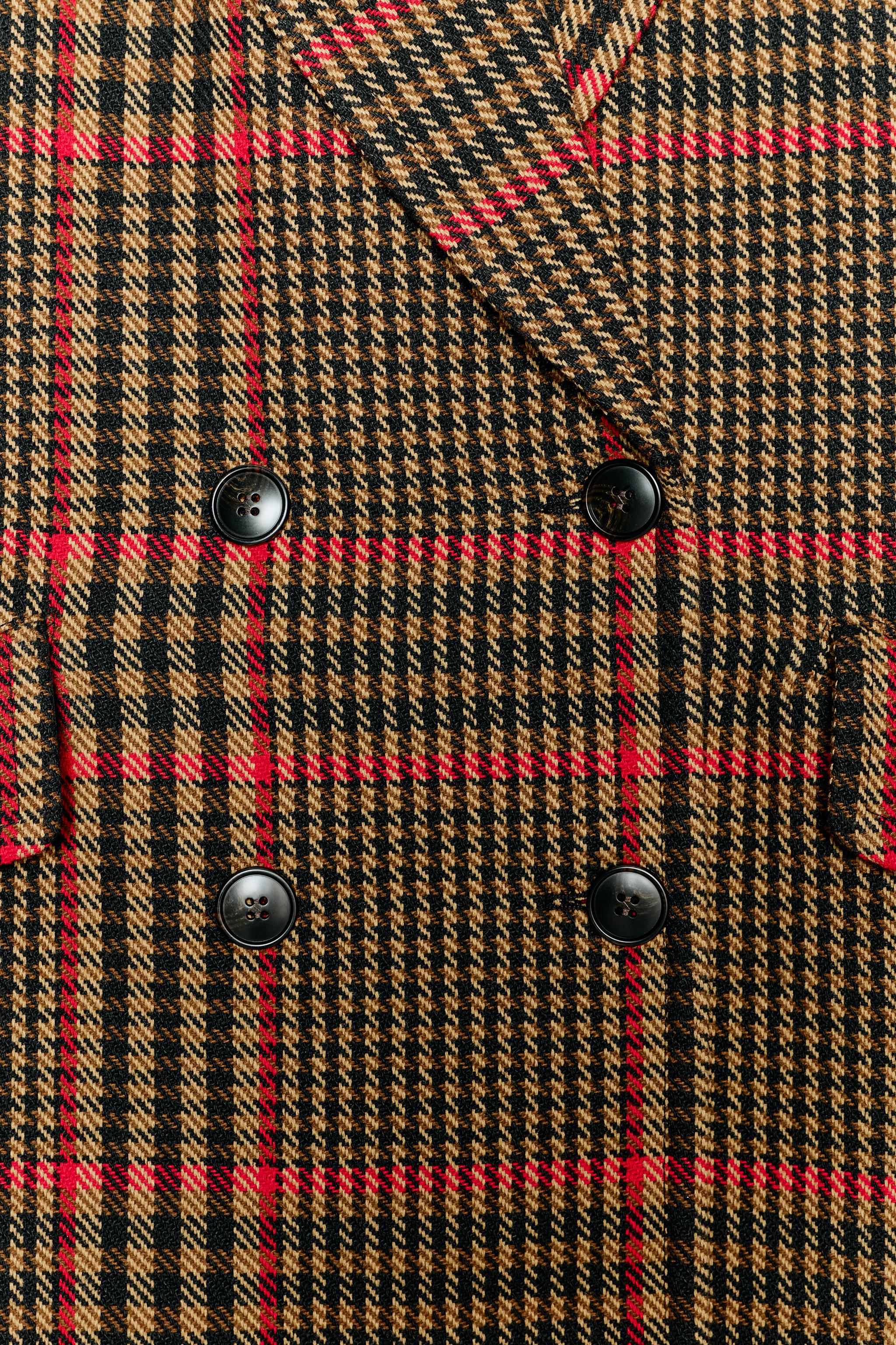 OVERSIZED PLAID COAT