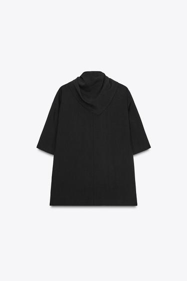 FLOWING BLOUSE WITH SCARF ZW COLLECTION - Black by Zara - Image 4
