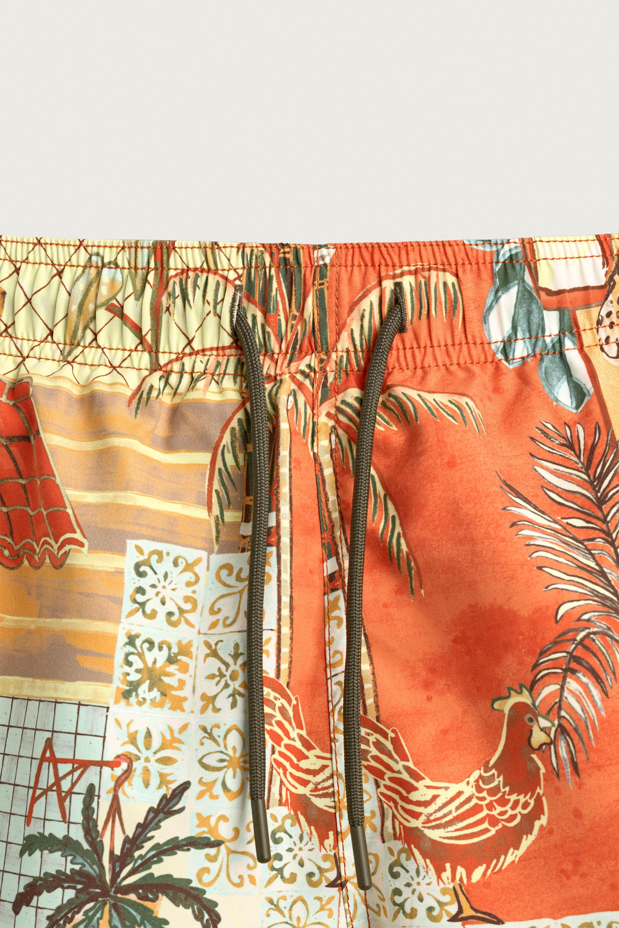 STREET PRINT SWIM TRUNKS