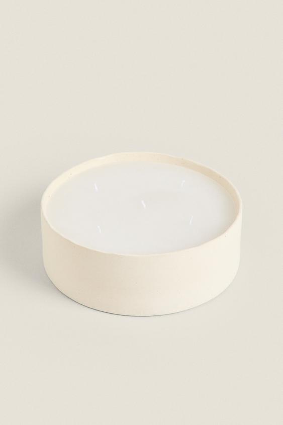 BOUGIE DÉCORATIVE CÉRAMIQUE - Blanc de Zara - Image 1