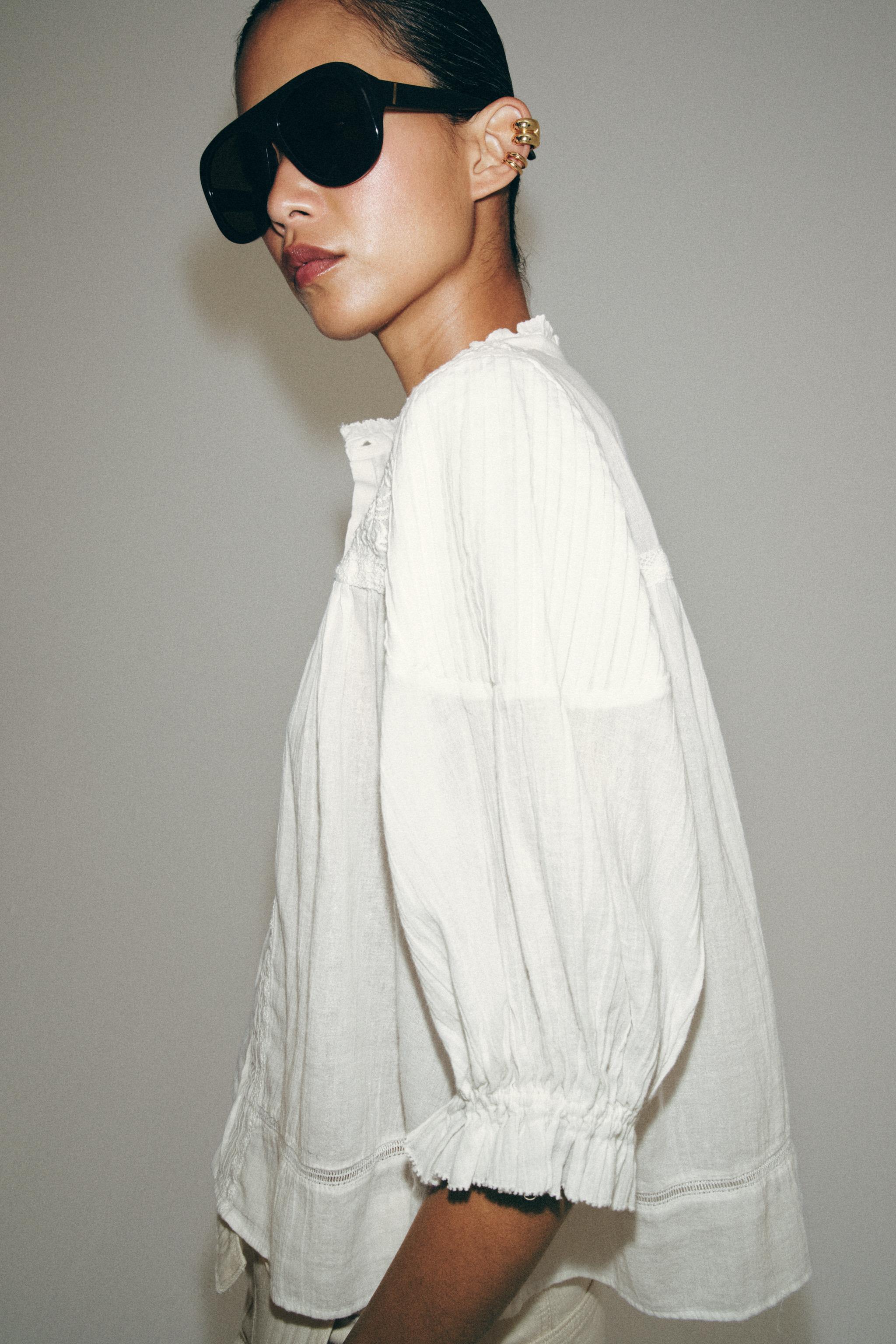 ROMANTIC COTTON SHIRT ZW COLLECTION