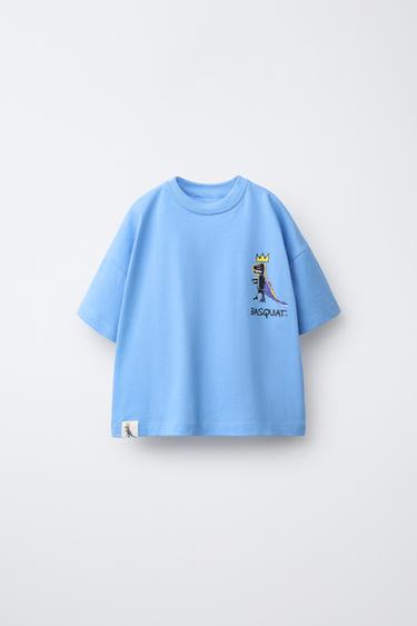 ФУТБОЛКА BASQUIAT® — СИНИЙ от Zara