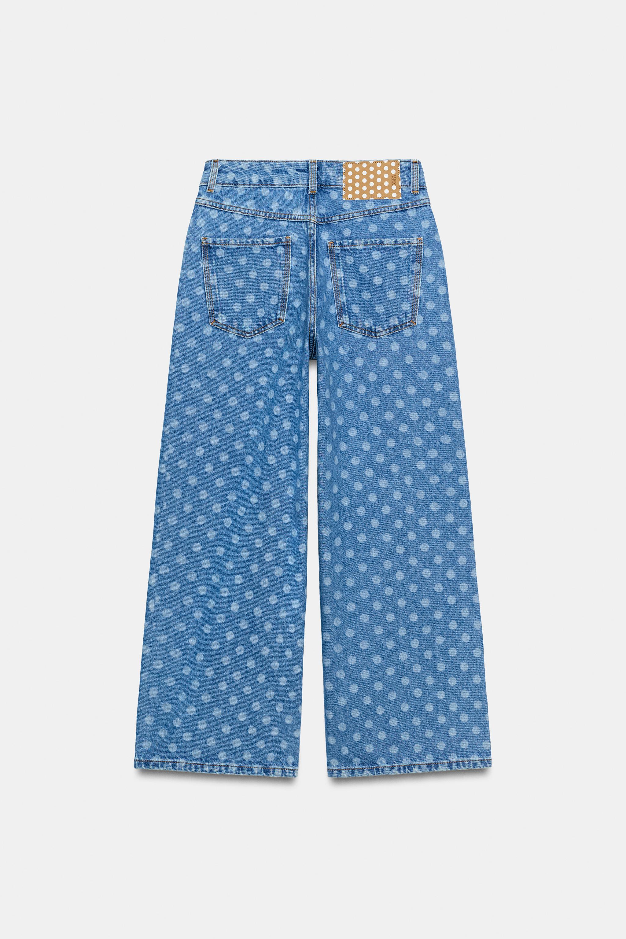 Z1975 HIGH RISE POLKA DOT CULOTTE JEANS