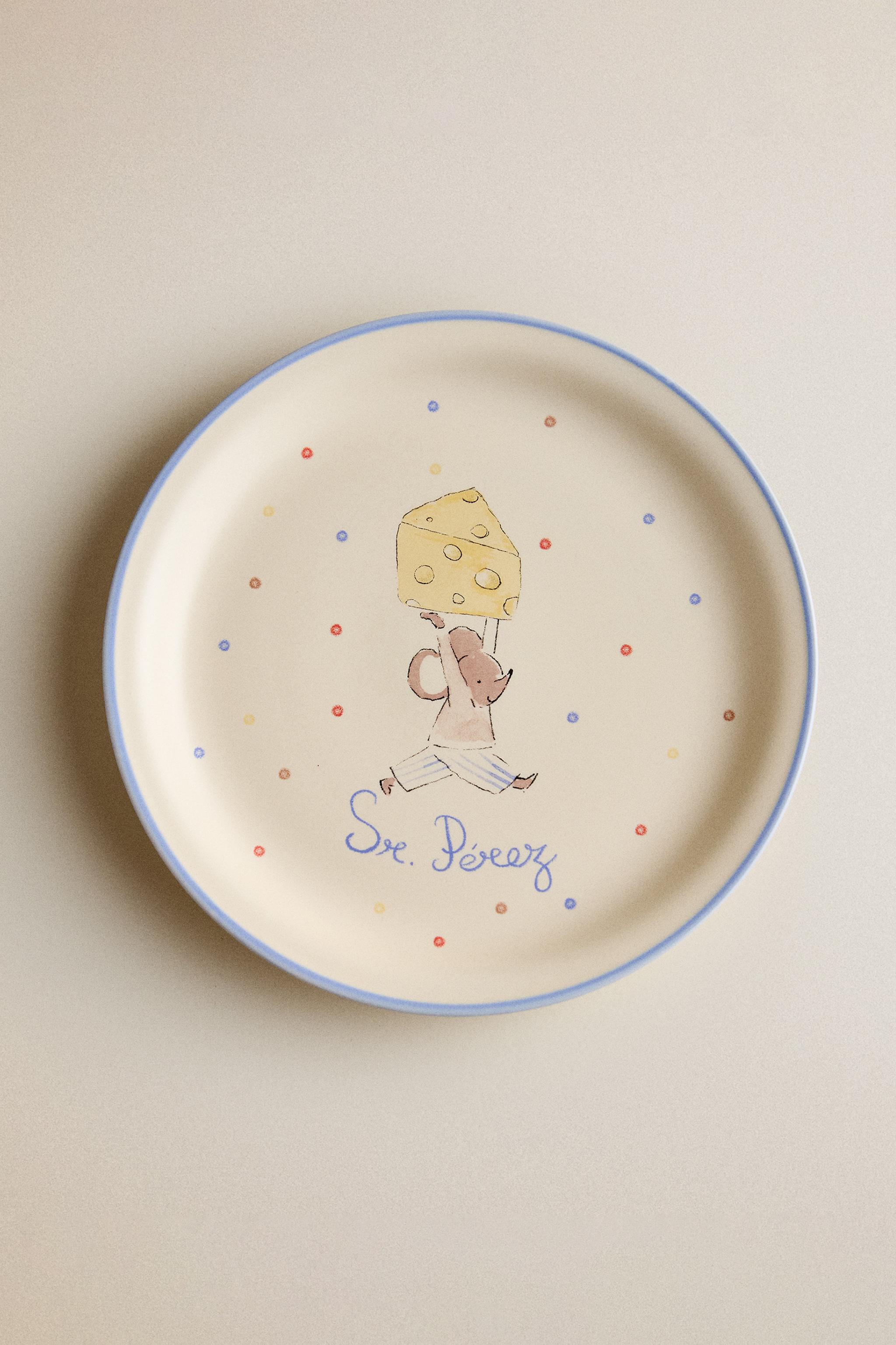 ASSIETTE EN CÉRAMIQUE MR. PÉREZ POUR ENFANTS