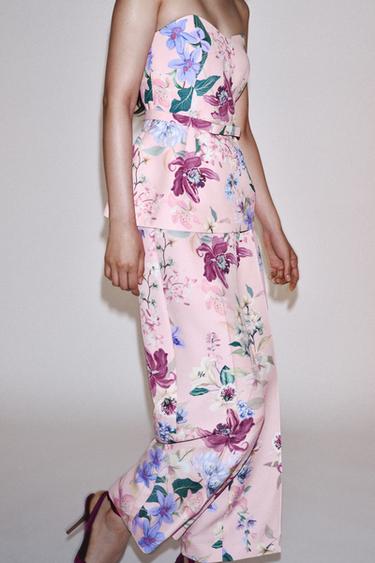 FLORAL PRINT TROUSERS - Multicoloured by Zara