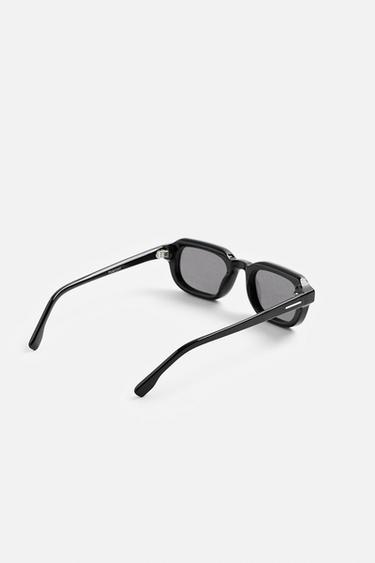 RECTANGULAR SUNGLASSES - Black by Zara - Image 5