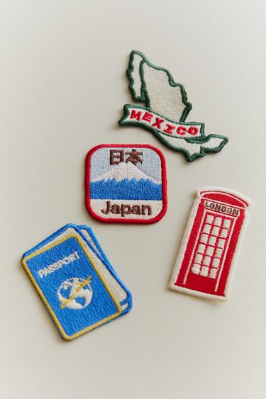 TRAVEL PATCHES SET (SET OF 4) - Multicoloured by Zara