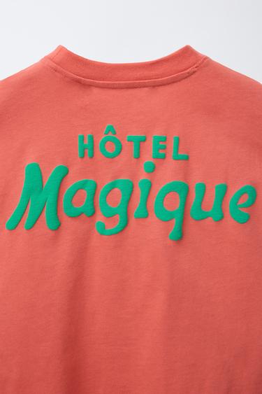 HÔTEL MAGIQUE © X ZARA PRINTED T-SHIRT - Red / Coral by Zara - Image 3